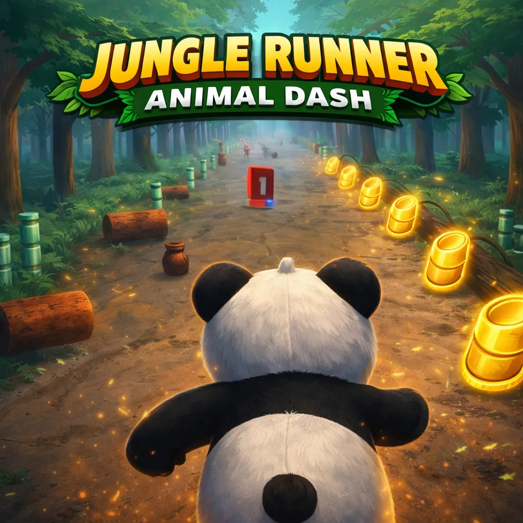 Play Jungle Runner Animal Dash now!